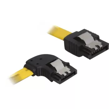 DeLOCK kabel SATA - Serial ATA-kabel - Serial ATA 150/300 - Serial ATA, 7-polig - Serial ATA, 7-polig - 30cm - haaks aansluiting links, 90 graden