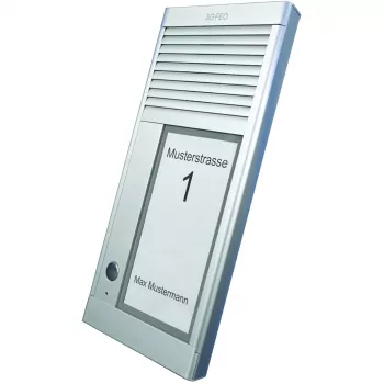 AGFEO DoorSpeak 1, Bedraad, IP33, Aluminium, Aluminium, Wand, 115 mm