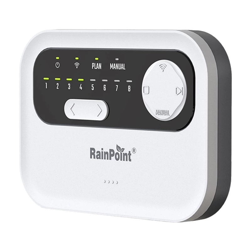 Sprinklerbesturing RainPoint HIC801W WiFi — 8-zone beregeningscomputer, Wi-Fi-connectiviteit