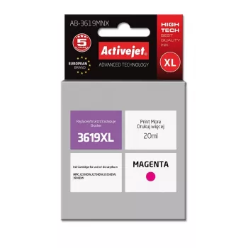 Inktpatroon ActiveJet AB-3619MNX compatibel voor Brother LC3619M XL magenta 20 ml hoge (XL) capaciteit