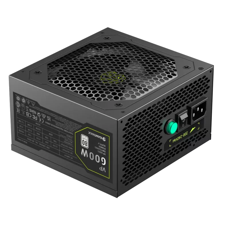 Gamemax voeding, 80 PLUS, Standard | VP 600S | 600 W