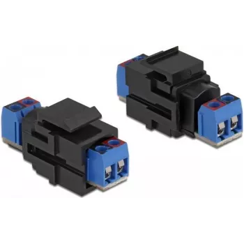 Keystone-module DeLOCK 86867 plat zwart