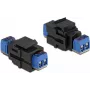 Keystone-module DeLOCK 86867 plat zwart