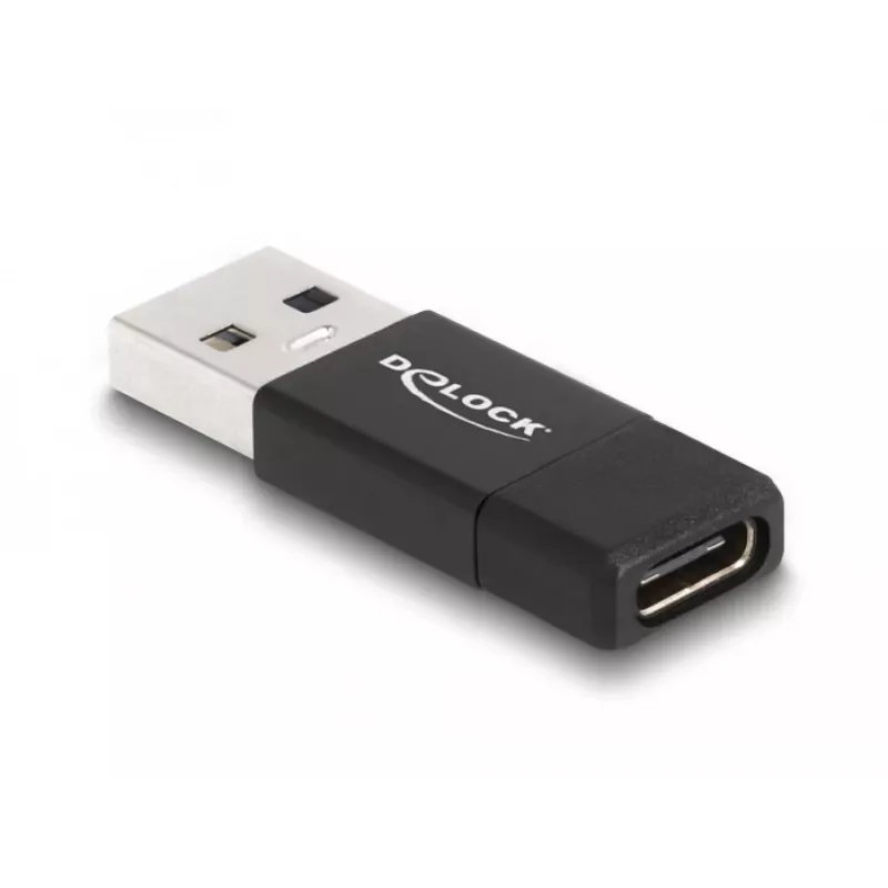 DeLOCK 60001 adapter USB A USB C zwart