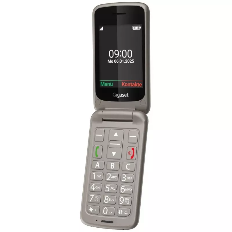 Gigaset GL595 klaptelefoon, 2,8 inch, zilver