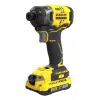 Stanley SFMCF820D2K slagschroevendraaier/slagschroefmachine 2900 tpm zwart, geel