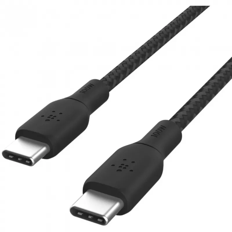 USB-kabel Belkin CAB014bt3MBK 3 m USB-C zwart USB 2.0