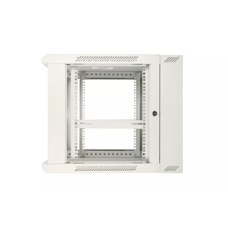 Extralink rackkast 9U 600x600 AZH grijs wandgemonteerd, kantelbaar