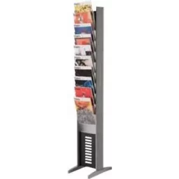 Paperflow folderstandaard EPI 10F ALU 10-traps aluminium vrijstaand display (MPN 278N.35)