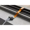 Raamdoorvoer ultra-slim, RJ45, kabel zwart/koper, 30 cm