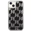 Karl Lagerfeld KLHCP14MLMNMK iPhone 14 Plus 6.7 hardcase zwart / zwart Liquid Glitter Monogram