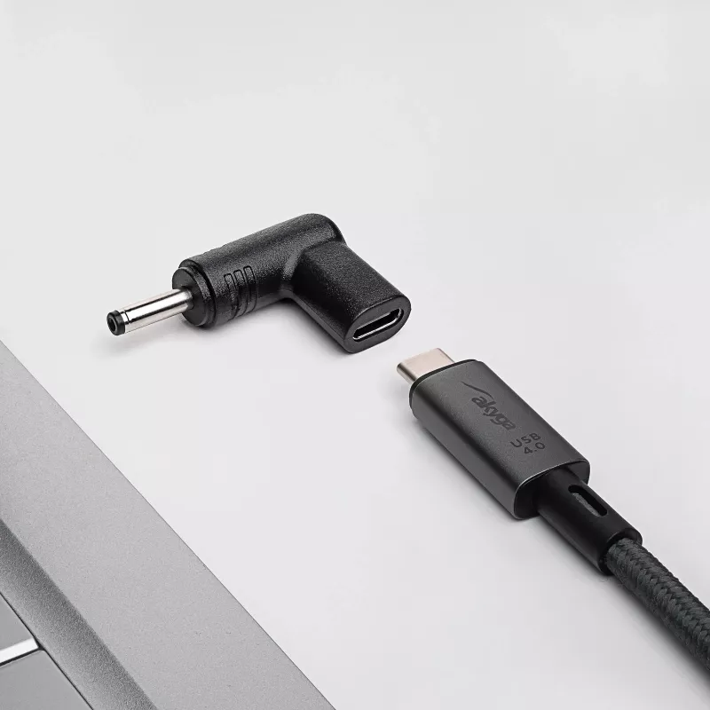 Akyga AK-ND-C05 laadadapter USB-C naar DC 3,5 x 1,35 mm voor notebooks, 18,5-20 V, 100 W