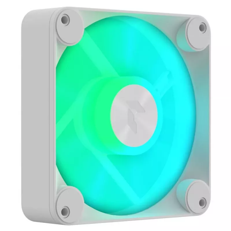Ventilator APNX FP1-Q 120 PWM ARGB-WT 120 mm, PWM-regeling, ARGB-verlichting, wit frame