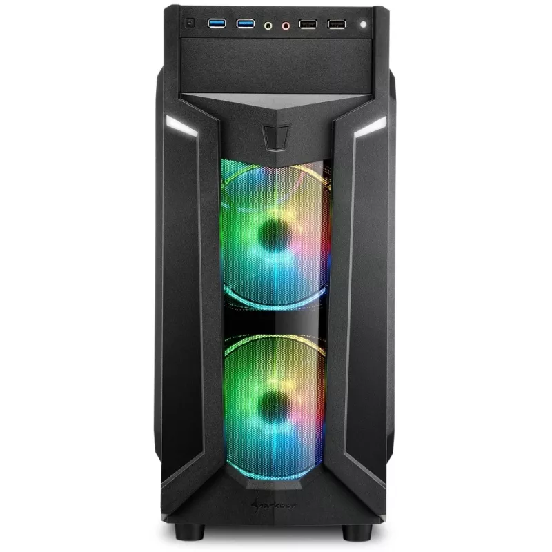 PC-behuizing Sharkoon VG6-W RGB midi tower zwart