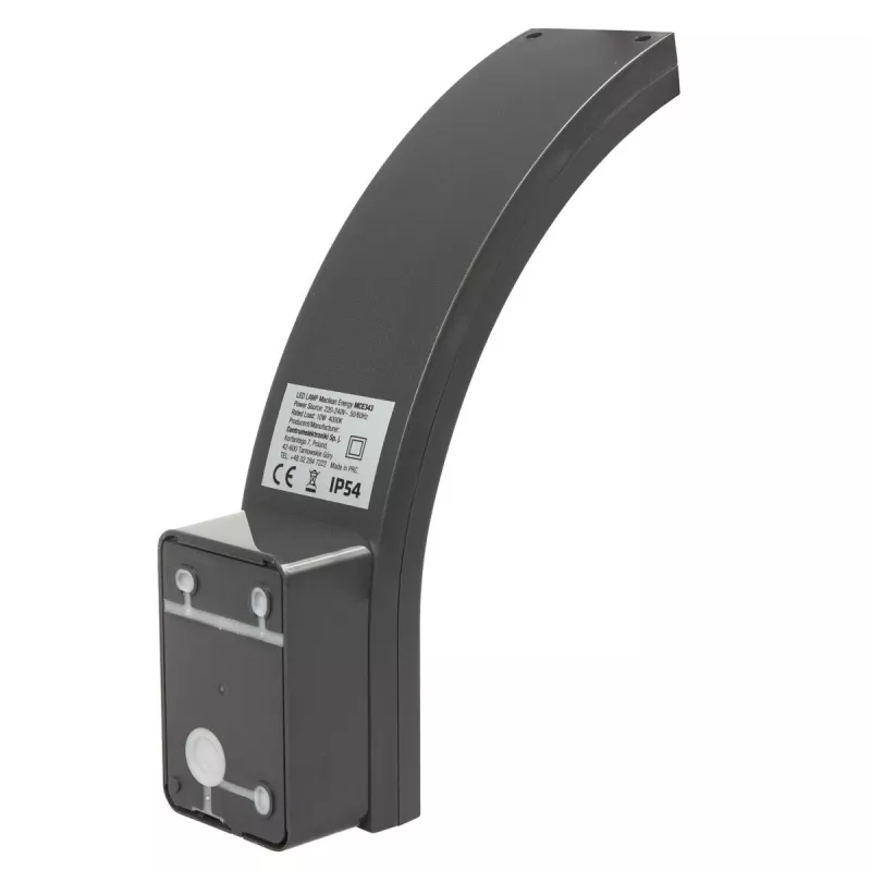 LED-buitenwandlamp MACLEAN MCE343 GR – 10 W, gevelverlichting, grijs