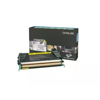 Lexmark - tonerpatroon - 1 x geel - 6000 pagina's - LRP / LCCP (C734A1YG)