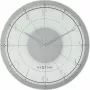 NeXtime klok 8125 Fancy Round, Ø43 cm, wand, wit/zilver