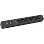 Stroomverlengsnoer Bachmann Primo 2 2m 6 AC-stopcontacten zwart