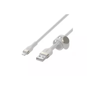 Belkin BOOST CHARGE - Lightning-kabel - USB mannelijk naar Lightning mannelijk - 3 m - wit - voor Apple iPad/iPhone/iPod (Lightning)