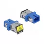 Optische vezelkoppeling DeLOCK 86888 SC simplex bus naar SC simplex bus blauw