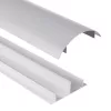 Aluminium kabelgoot MACLEAN MC-814 S, zilver – opbouw kabelgoot