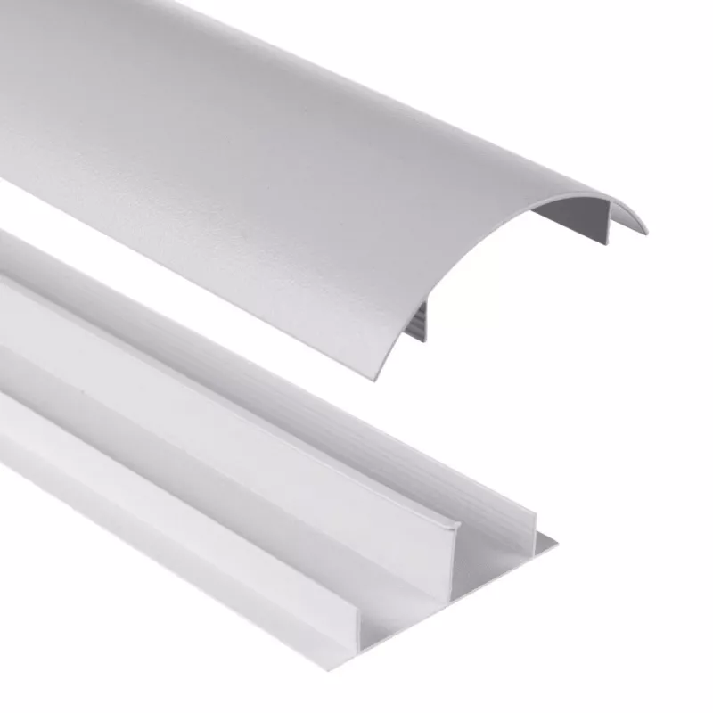 Aluminium kabelgoot MACLEAN MC-814 S, zilver – opbouw kabelgoot