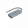 Dicota USB-C 8-in-1 multi hub 4K PD 100W zilver