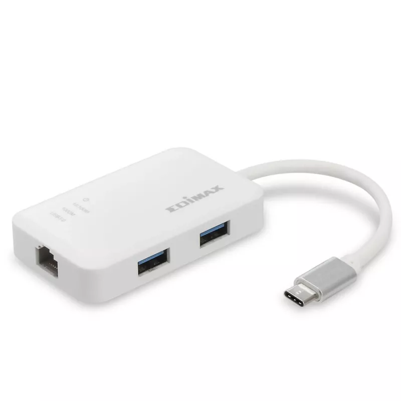 Edimax EU-4308 USB-C-hub, 3x USB 3.0 + Gigabit Ethernet