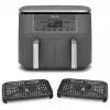 Ninja DZ300EU Dual Zone heteluchtfriteuse, 7,6 l (2 x 3,8 l), 2400 W, 240 °C, grijs