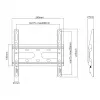 Montagebeugel SBOX PLB-2522F-2 voor lasten 23–43/45 kg, plaat 200×200 mm