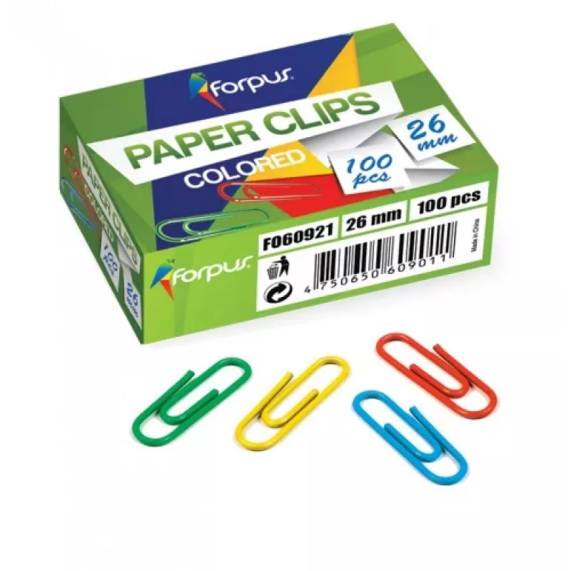 Clips Forpus, gekleurd, 26 mm, rond (100) 1104-008