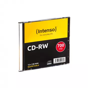 Herschrijfbare CD-RW INTENSO 700 MB / 80 min, 12x, 10-pack, 120 mm (slimcase)