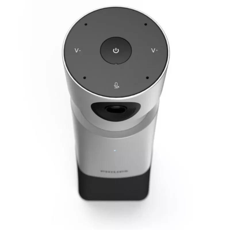 Philips PSE0550 SmartMeeting draagbare 4K-videoconferentiecamera met ingebouwde microfoon, 30 fps, USB, zwart/zilver