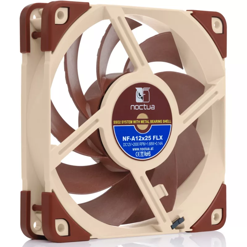 Noctua NF-A12x25 FLX 120mm behuizingsventilator