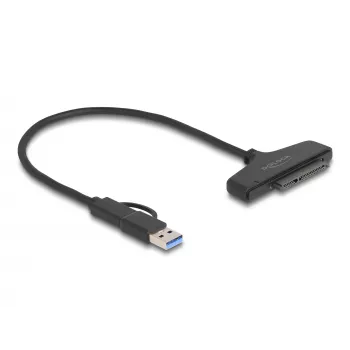 DeLOCK USB naar SATA-converter 6 Gb/s USB Type-C Type-A 0,3m