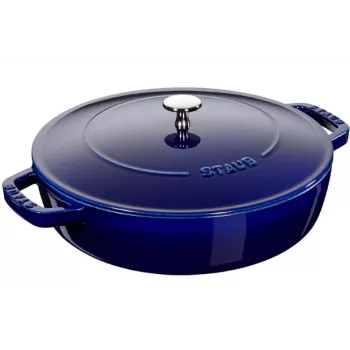 Braadpan Staub Chistera 28 cm gietijzer donkerblauw
