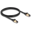 Netwerkkabel DeLOCK RJ45 Cat.6A stekker-stekker S/FTP 1m zwart