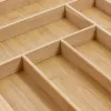 Besteklade-organizer GreenBlue GB379 bamboe-inzet met vakken, natuurlijke afwerking