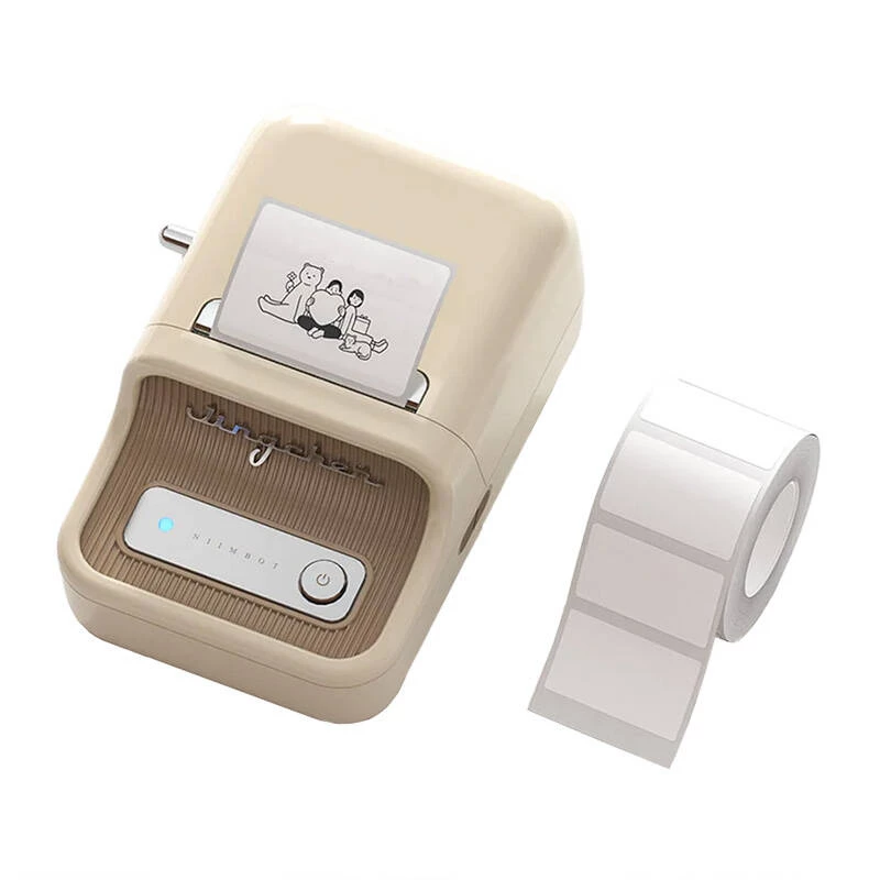 Draagbare labelprinter NIIMBOT B21 crème Bluetooth-connectiviteit compact ontwerp