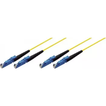 Tecline 39980001 glasvezelkabel 2 m 2x E-2000 OS2 geel (39980001)