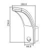 LED-buitenlamp met bewegingsmelder MACLEAN MCE244B — LED-lamp met ingebouwde bewegingsmelder