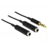Audiokabel DeLOCK 65575 0,25 m 3,5 mm 2 x 3,5 mm zwart