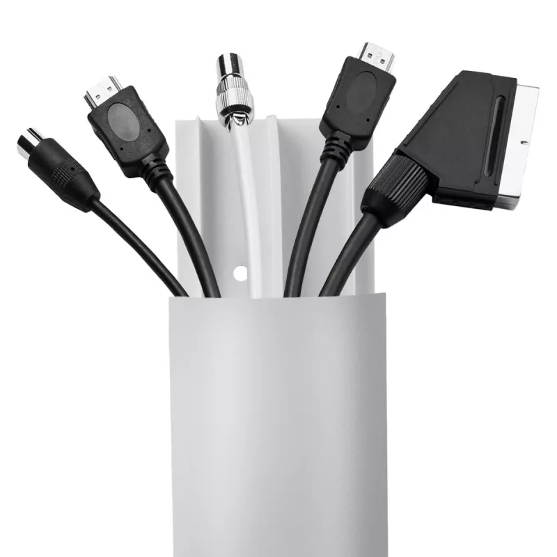 Aluminium kabelgoot MACLEAN MC-814 S, zilver – opbouw kabelgoot