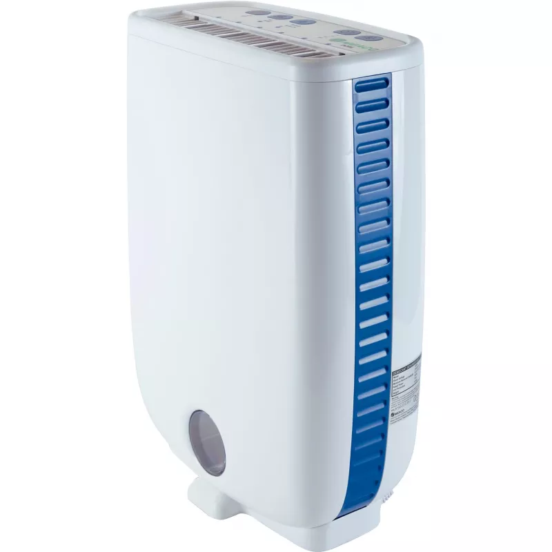 Luchtontvochtiger Meaco DD8L wit staand model – continue afvoer, energiezuinig droogmiddelontwerp