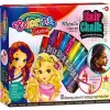 Haarkrijt-set colorino 68635PTR – 10 kleuren mix, tijdelijke haarkleurpotloden