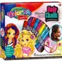 Haarkrijt-set colorino 68635PTR – 10 kleuren mix, tijdelijke haarkleurpotloden
