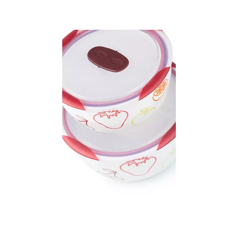 Komset OURSSON BS4781RC/DC rond keramiek 3L wit 2 st.
