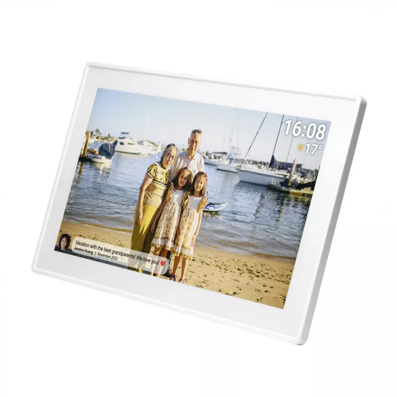 Denver PFF-1515W digitale fotolijst wit 39,6 cm (15,6 inch) touchscreen Wi-Fi