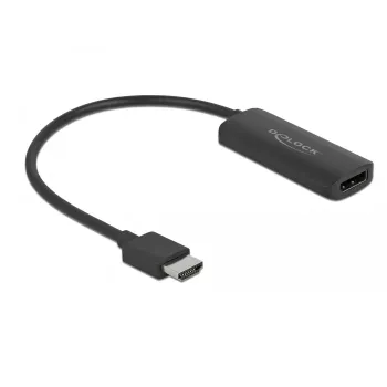Adapter HDMI-A stekker naar DisplayPort bus 4K 60 Hz DeLOCK 63206