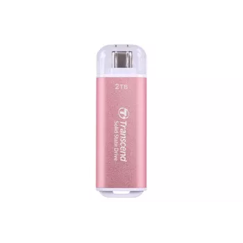 Transcend ESD300P 2 TB draagbare SSD, USB-C 10 Gbps, roze, TS2TESD300P